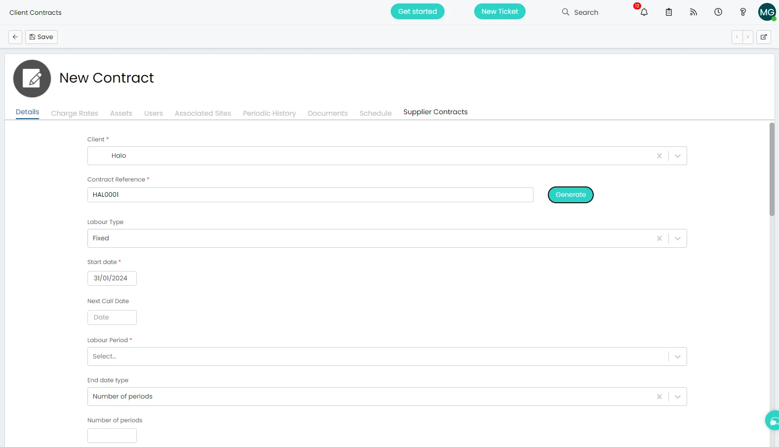 Contract Management in Halo ITSM