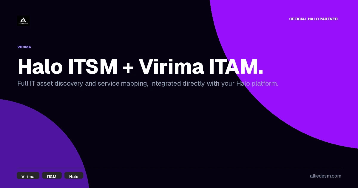 Virima IT Asset Discovery Integrated with Halo | Allied ESM